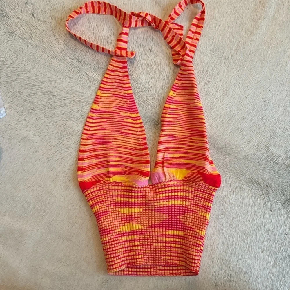 Tiger Mist halter knit top